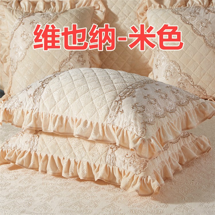 Công chúa châu Âu phong cách gối ren ren 2 đơn quilted quilted người lớn cộng với vỏ gối bông tìm hiểu một cặp gối ôm cho bà bầu