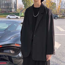 Small suit mens coat loose ins Chaugeyuppies senior sensation casual thugs black western suit blouses 100 hitch