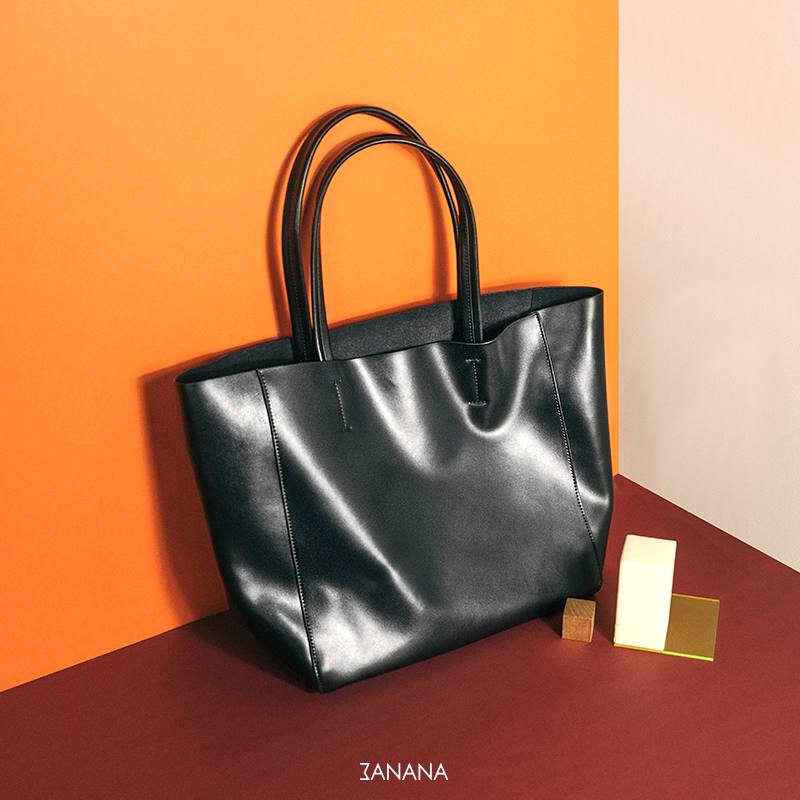 Three Bananas Original Design Extremely Brief Bull Leather Commute Classic Ladies Bag Casual Carry bag