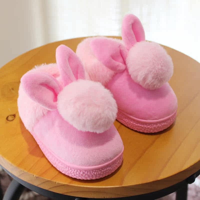 Pantoufles enfants en coton pour hiver - semelle autre - Ref 1005820 Image 7