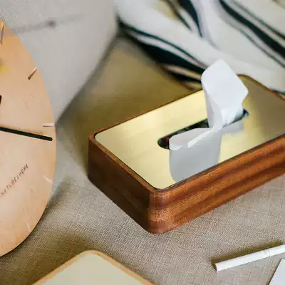 Natural and home original car tissue box wooden household napkin pumping box creative fashion simple toilet paper box