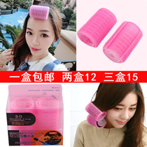 Non-perm curl artifact natural roll air bangs artifact Double self-adhesive hair curl tube Pear flower curl stick tool