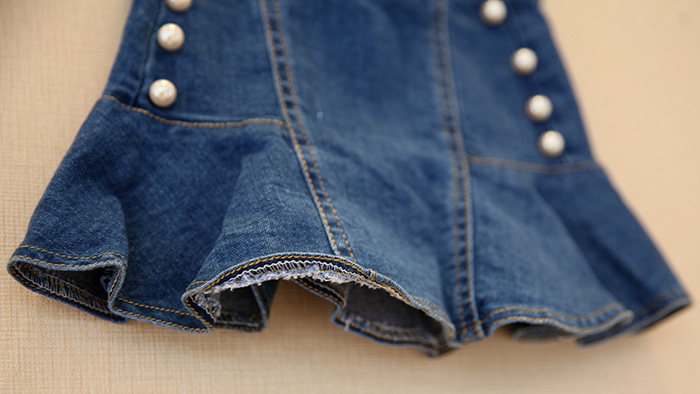 Jupe fillette en toile - Ref 2052875 Image 24