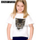 CatsKidsT-shirt cartoon cat ງາມພິມຜູ້ຊາຍແລະແມ່ຍິງສີຂາວເສື້ອທີເຊີດເດັກນ້ອຍ bottoming