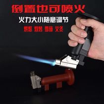 Portable small welding gun high temperature spray gun inflatable windproof lighter direct cigar moxibustion incense dental flamethrower