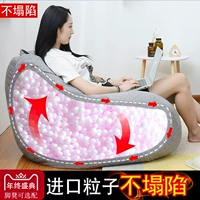 mô hình hairnet cát đỏ nhỏ beanbag beanbag tatami căn hộ nhỏ ban công sản phẩm EPS vải ghế tựa hạt truy cập - Ghế sô pha sofa giường thông minh