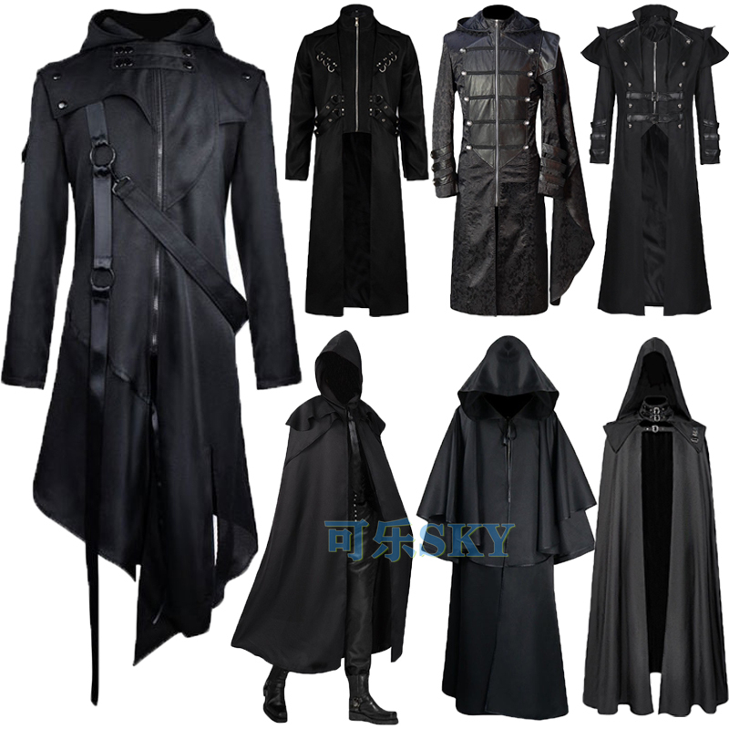 Halloween Costume Medieval Cloak Gothic Coat European and American Plague Beak Doctor Cos Jacket Men's Suit Halloween Costume Medieval Cloak Gothic Coat European and American Plague Beak Doctor Cos Jacket Men's Suit