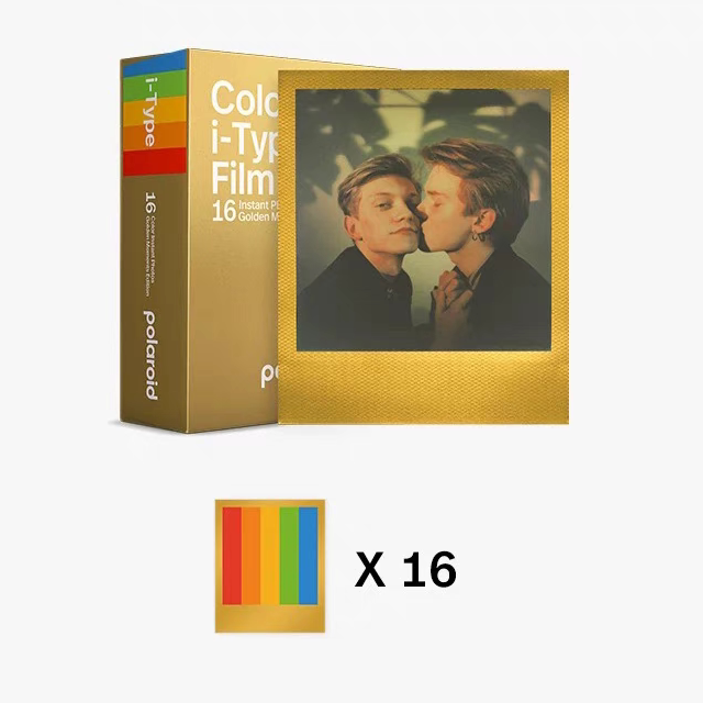 Polaroid I-Type Gold Frame Photo Paper Instant Photo Paper Colorful Now Flip I2 Instant Imaging Film