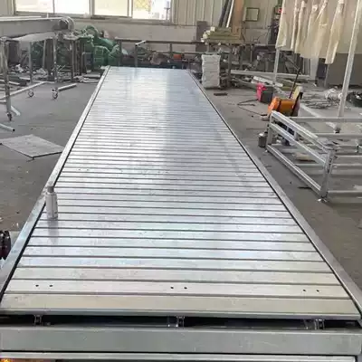 Heavy-duty chain plate conveyor stainless steel chain plate conveyor ton package assembly line conveyor chain plate mesh chain conveyor