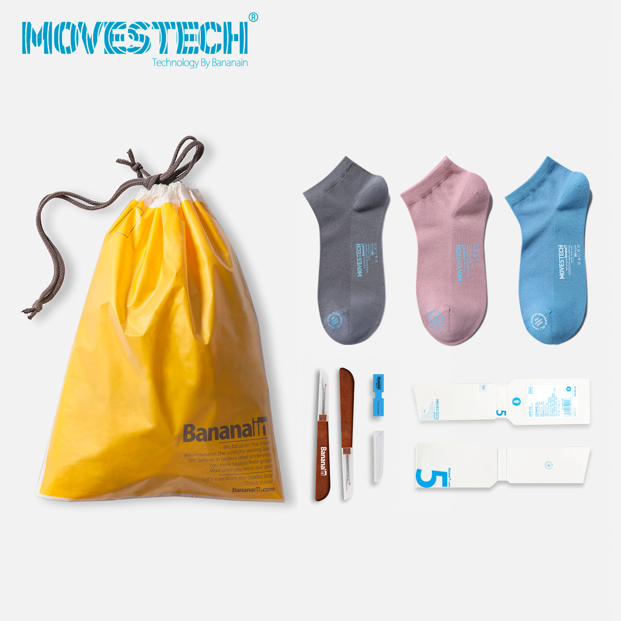 3 pairs of Bananain banana M501A quick-drying socks Sports breathable socks socks men and women trendy winter