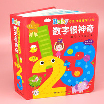 Baby learning digital 123 cardboard flip book 0-3 years old children Enlightenment mathematics picture book cognitive concentration learning book
