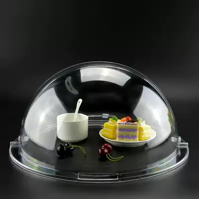 Food cover dust cover acrylic cover round plastic transparent flip cover commercial bread cake fresh cover