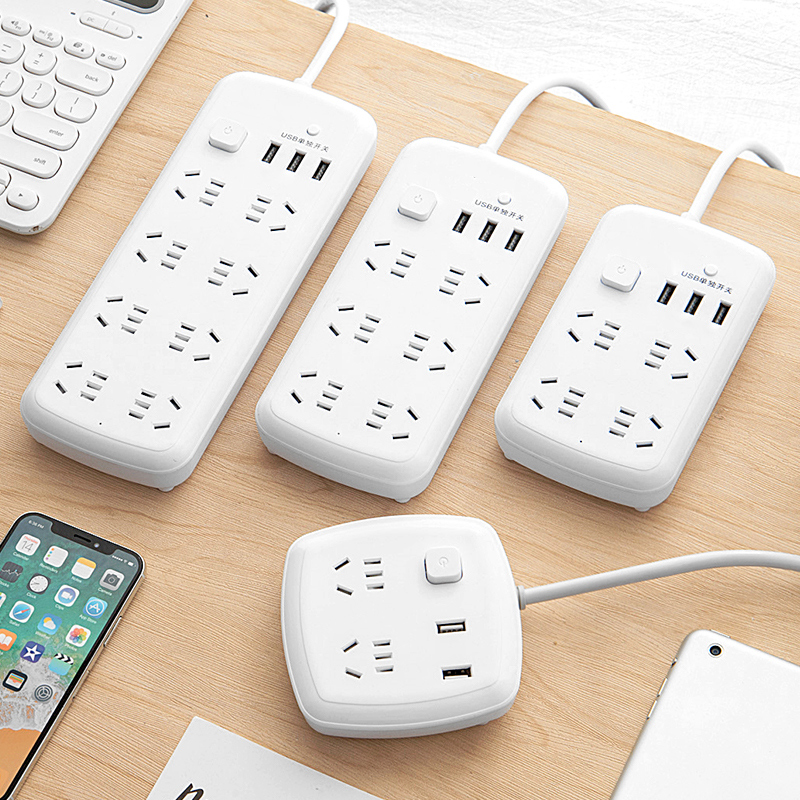 Plug-in multi-function household plug-in usb socket panel porous plug-in board with wire connection delay long-term long-term multi-purpose