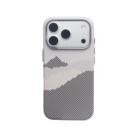 Carbon Fiber Pattern MagSafe Mountainscape – 17-13 Pro/Plus/Max/Air iPhone Case