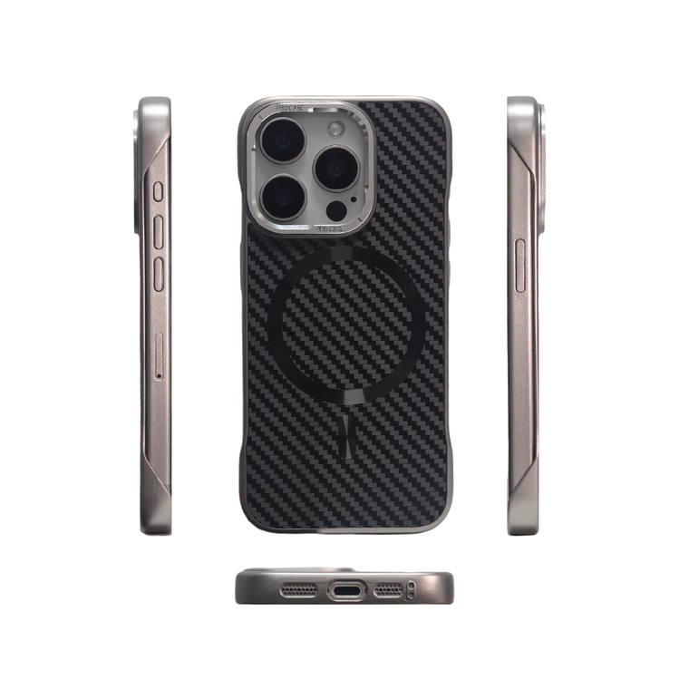 URBAN Carbon Fiber MagSafe Gray iPhone Case