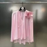 Весенний летний лонгслив, юбка, комплект, 2024 года, V-образный вырез