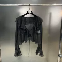 Черный кардиган