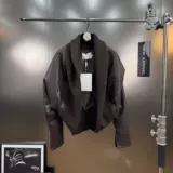 Демисезонный лонгслив, модная накидка, полиуретановая куртка