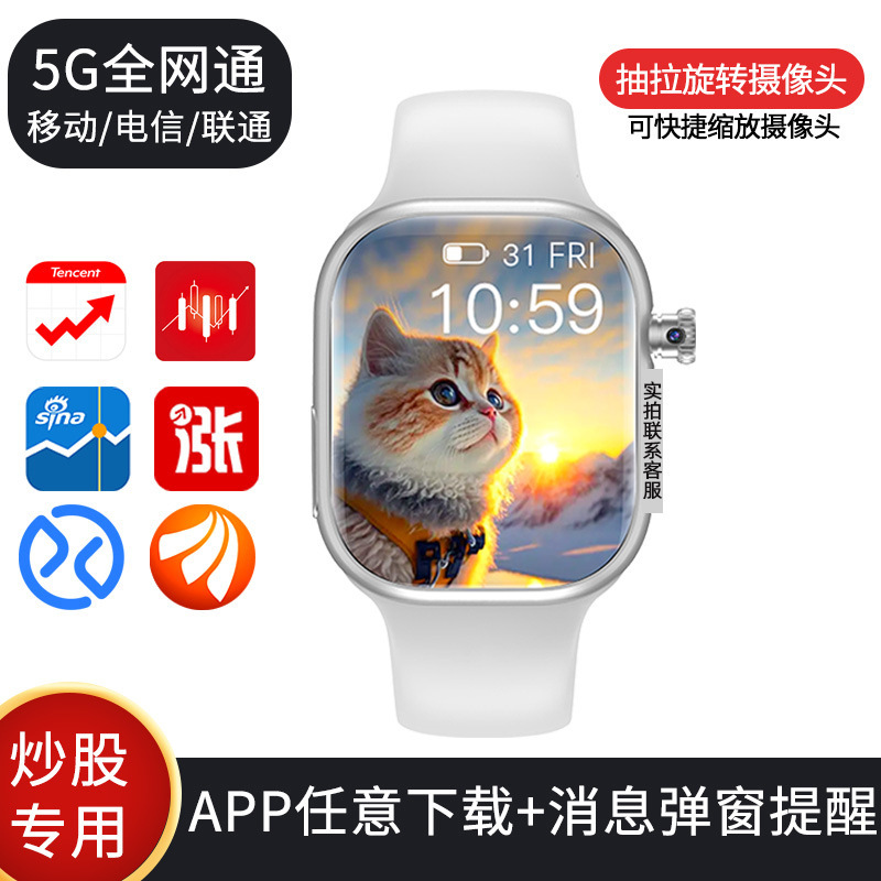 The New Top-Of-The-Line Version of the Toshi Rice Stock Trading Watch Is Compatible with Android Smartwatches for Monitoring Stocks and Futures
