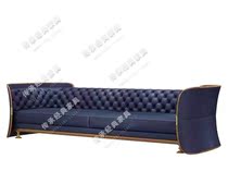 New Italy Milan Napa real cow leather sofa Five arched sofas mansion Rofloating Palace Villa Furniture