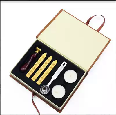 Retro European-style fire paint stamp Envelope Invitation card sealing seal Gift Box set