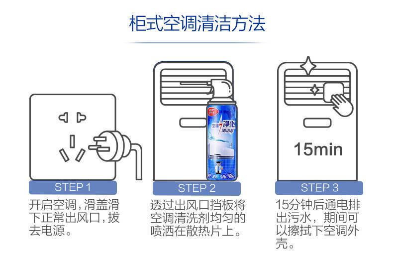 空调清洗剂家用挂机外机免拆免洗空调清洁剂