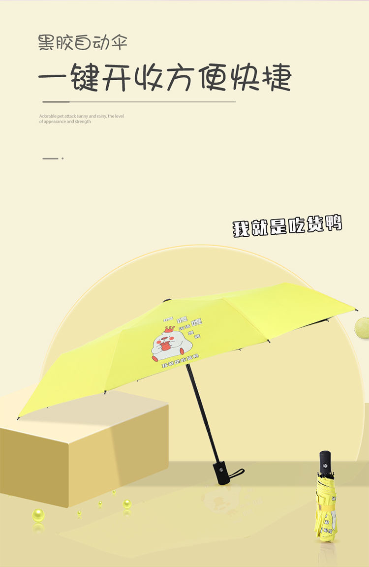 折叠全自动ins雨伞学生韩版可爱晴雨两用
