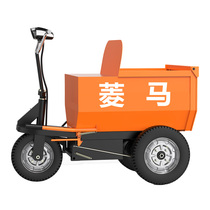 Construction site electric tricycle pulling mortar transport ash bucket truck small agricultural farming dung truck dump truck