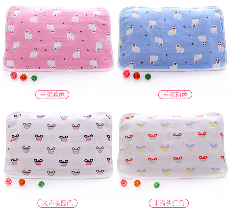 Class A khăn bông gạc dày mềm mại thở thấm 100% cotton phim hoạt hình bé mẫu giáo Tong Xuesheng - Khăn gối Ý tưởng từ khóa