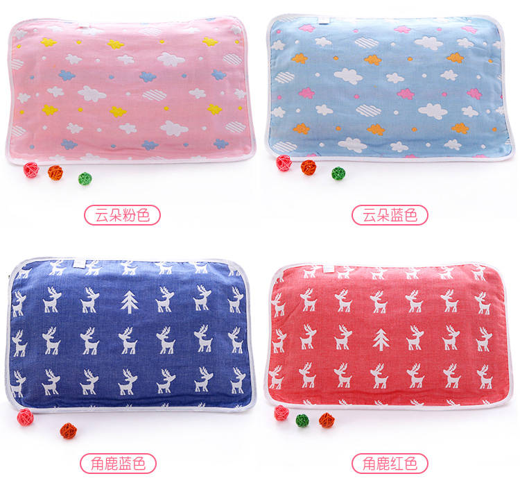 Class A khăn bông gạc dày mềm mại thở thấm 100% cotton phim hoạt hình bé mẫu giáo Tong Xuesheng - Khăn gối Ý tưởng từ khóa
