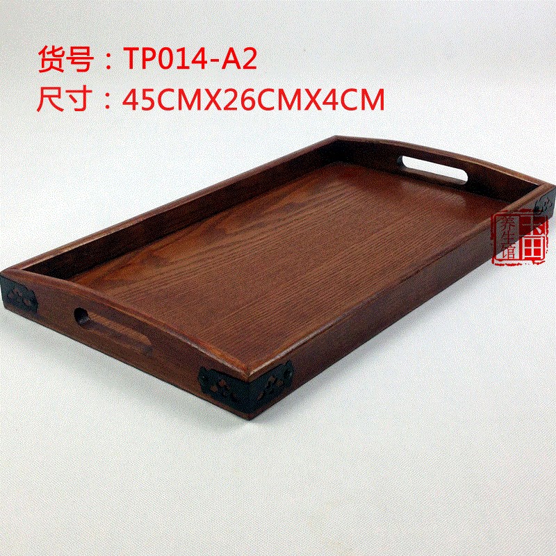 Khách sạn thẩm mỹ viện khay trà bằng gỗ bánh bao chén trà chén đĩa nhà hàng khay khay ấm trà Zen ấm đồ gia dụng gỗ