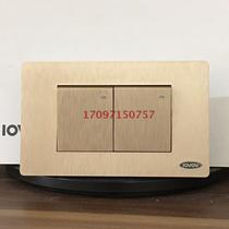 Lofer S8-118 wire drawing two panels Two-open double control lovov switch socket