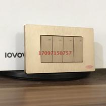 Lofer S8-118 wire drawing two panels with four open double control lovov switch socket