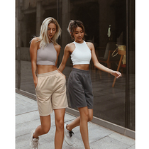 ARIALEISURE running yoga five-point pants womens summer fitness sports shorts loose cotton casual pants