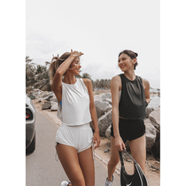 ARIALEISURE Sleeveless Sports Vest Loose T-Shirt Women Casual Fitness Running Training Yoga Top