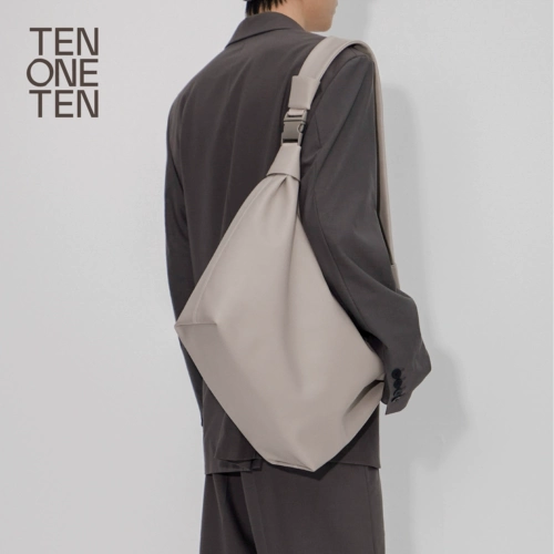 Ten One Ten/Tian Wensian's Original Design и Practical Ultra -Big Grey Plouds -Shoulder Messenger