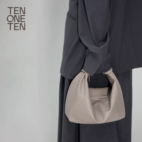 Ten One Ten/Tian Wensian's Original Design и Practical Ultra -Big Grey Plouds -Shoulder Messenger