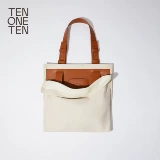 Оригинальная дизайнерская большая кожаная сумка на одно плечо