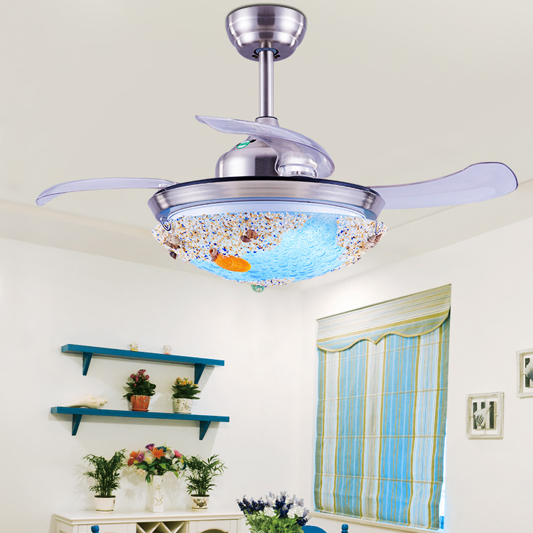 Usd 130 80 Shell Invisible Ceiling Fan Light Children S