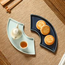 New Chinese tea spot tray Tea spot Dish Big Day Style Tea Dao Refreshment Fruit Pan Pastry Dish Kongfu Tea With Dry Tea Tray