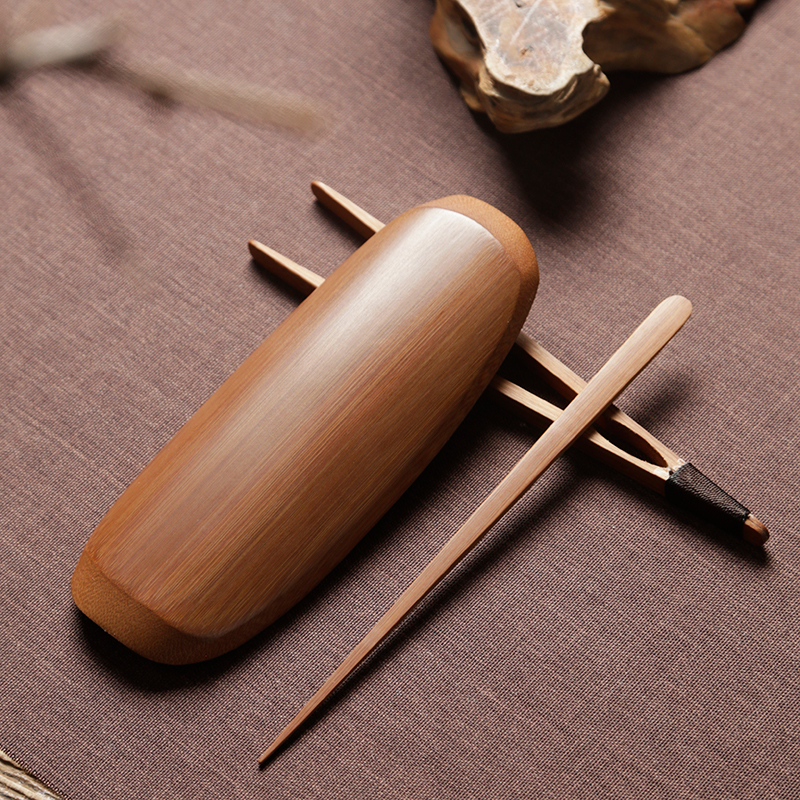 竹茶道スリーピース茶蓮カンフー茶セット茶道アクセサリーティーマットティータオルホルダーティースプーンティークリップ