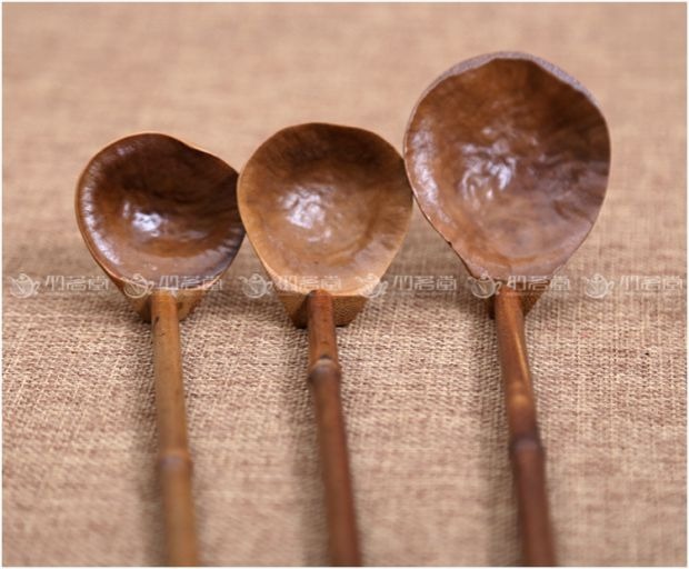 Muỗng nước tre phong cách Nhật Bản Bảo vệ môi trường Tre tre rễ nước muỗng tre 茗 trà bột thìa trà đặt trà không bằng muỗng trà - Trà sứ bộ ấm trà