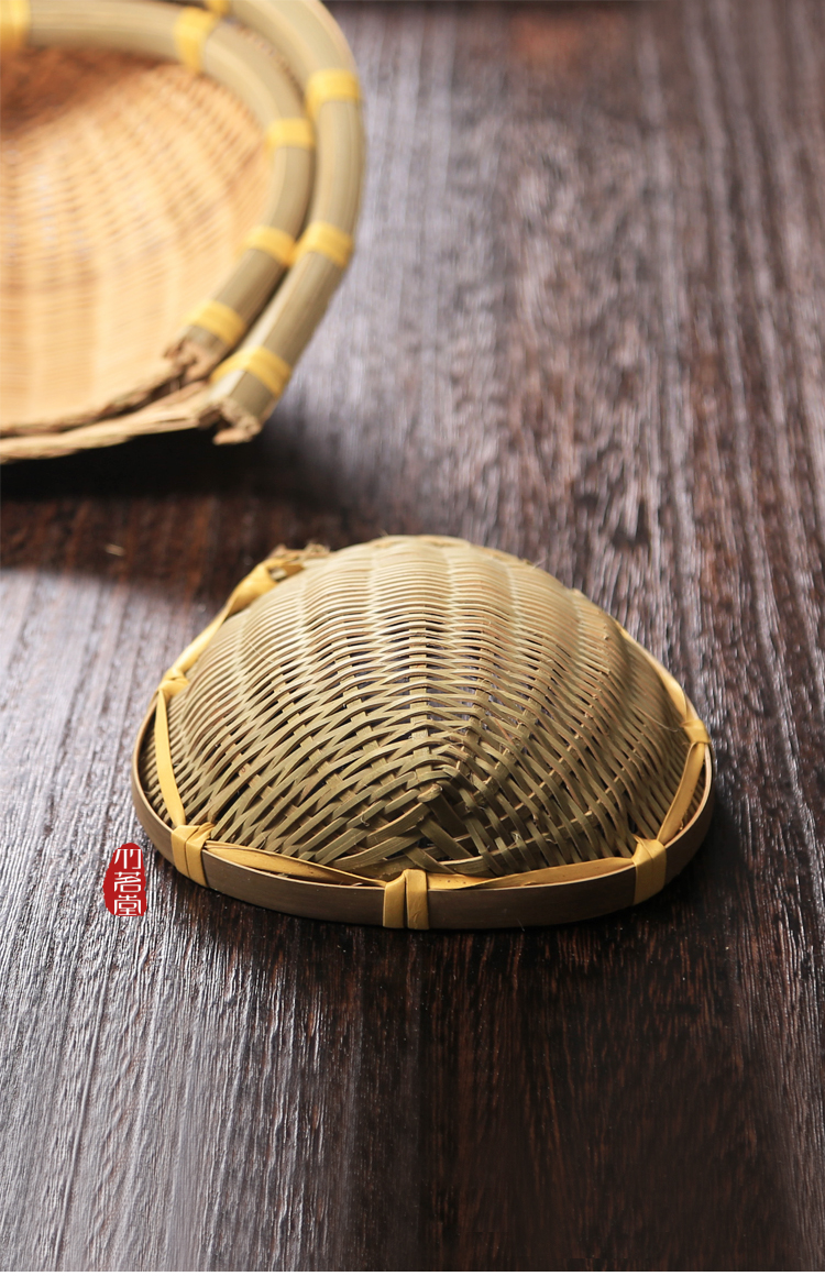Handmade tre đan khay trà Nhật Bản bộ trà chaf trái cây nhỏ lưu trữ giỏ trái cây giỏ giỏ - Trà sứ bộ ấm pha trà hoa cúc