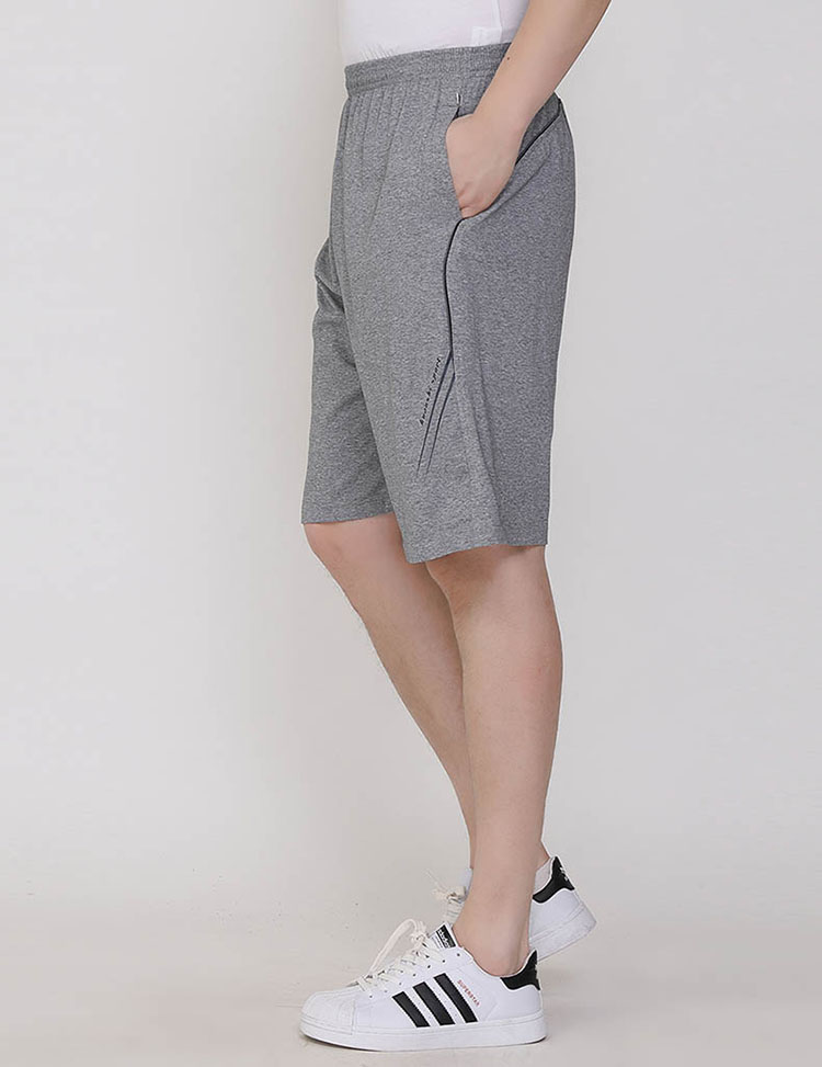 Quần short thể thao cỡ lớn nam mặc rộng năm quần cotton trẻ trung và quần rộng đan quần chạy bình thường - Quần thể thao quần gió thể thao nam
