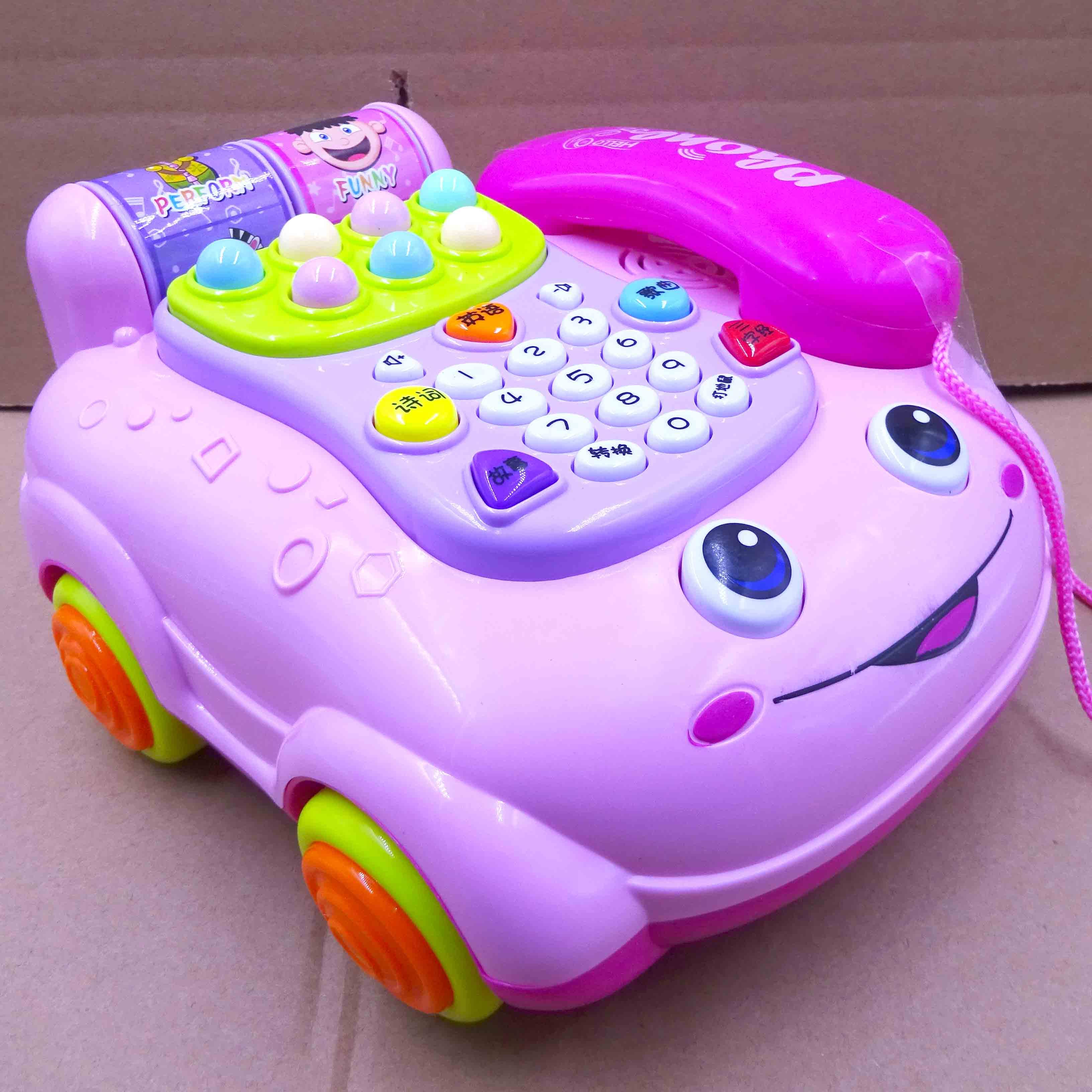 Puzzle Baby Boy Phone Toy Seat Machine Emulation Kid Toddler Toy Phone Girl Boy 0-1-3-5 years old