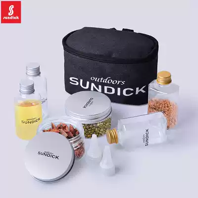 Mountain customers outside seasoning bottle set Portable barbecue utensils Picnic supplies seasoning tank plastic box combination