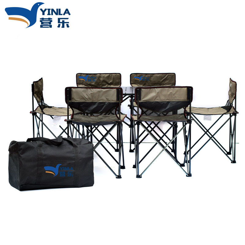 Outdoor folding table and chair set portable picnic barbecue table and chair outdoor camping table and chair self-driving tour leisure table and chair