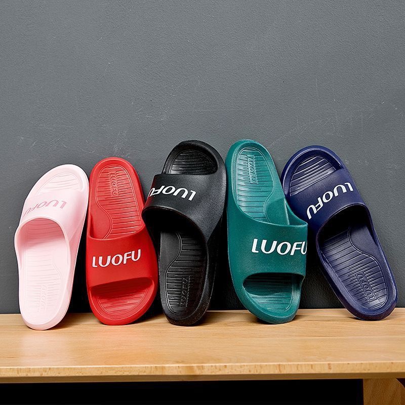Luofu Slippers for Women, Summer Indoor Home Use, Non-Slip, Odor-Resistant, Bathing, Bathroom, Arch Support Slippers for Men