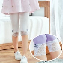  Childrens clothing 4 Girls  seven-point pants summer thin section 5 Childrens leggings 3-9 years old girls 6 summer 7 five points