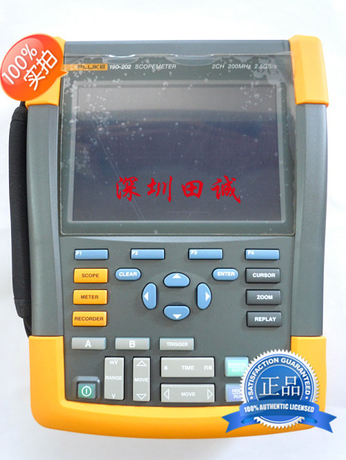 F190-202) F190-204 oscilloscope) 200MHZ 2 4-channel handheld oscilloscope
